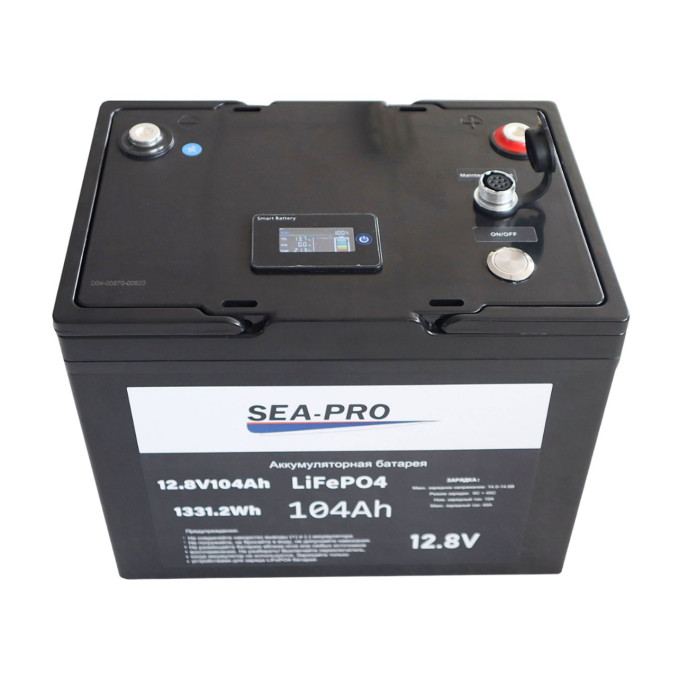 Аккумуляторная батарея тяговая SEA-PRO LIFE PO4 12,8 В 104 А/ч 104 A/CH